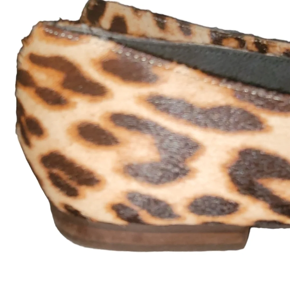 Gianni Bini Genuine Calf Fur Animal Print Loafer Shoes